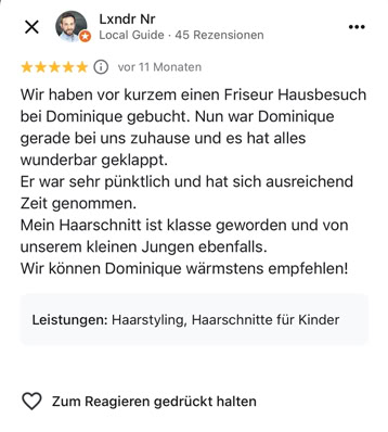 5 sterne Bewertung Lxndr